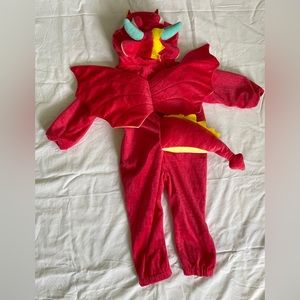 Toddler Dragon Costume Red and Yellow